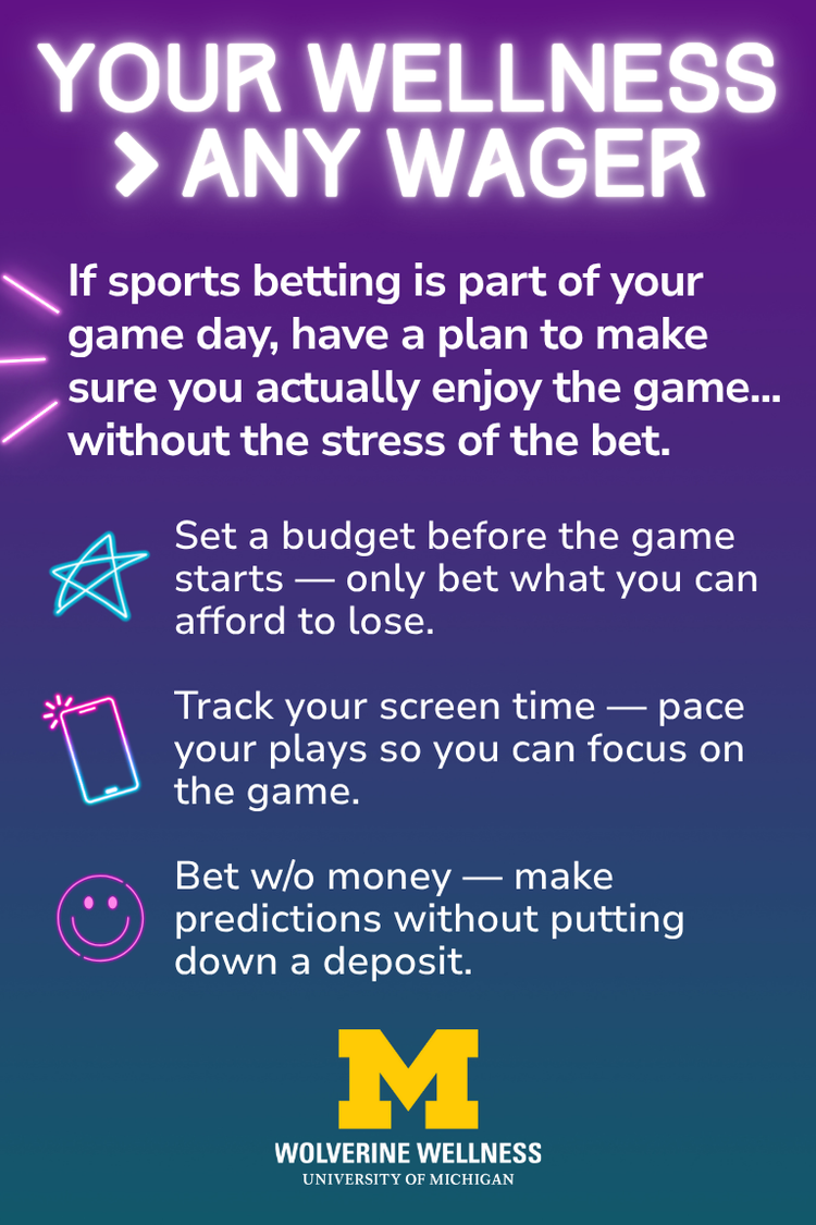 Your Wellness > Any Wager ... tips to enjoy game day