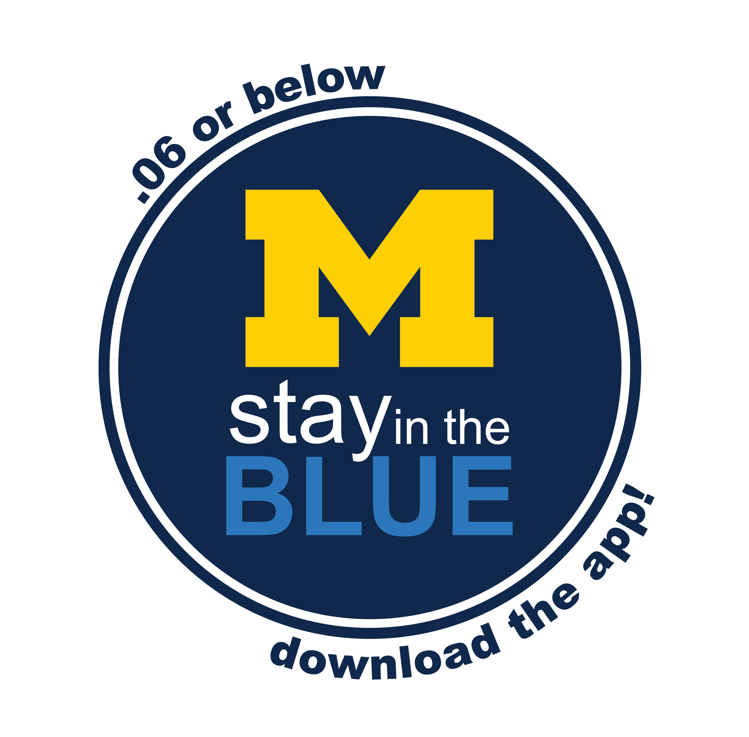 stay in the blue logo with .06 or below & download the app taglines