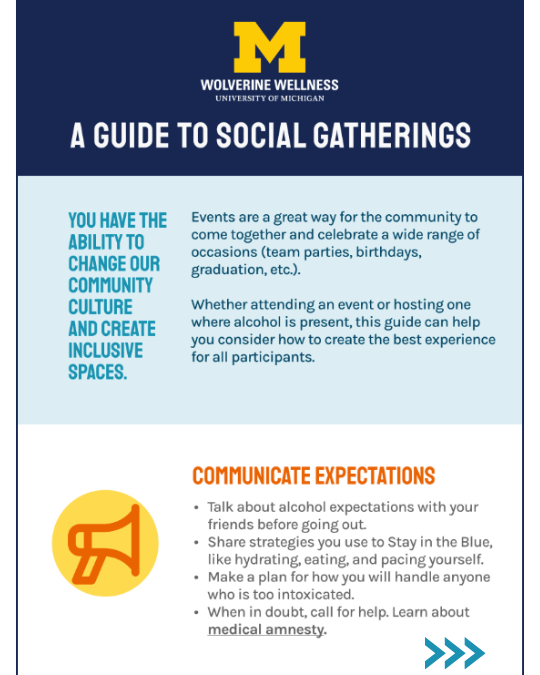 Screenshot of "A guide to social gatherings"